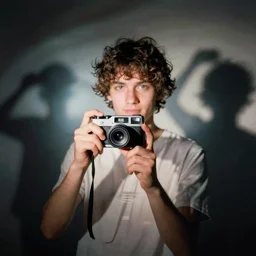 ghostly silhouettes of random people poses taken with soviet flash camera