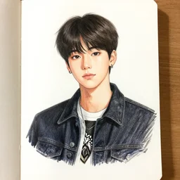 drawn by david ardinaryas lojaya, yoongi