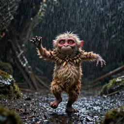 gollum dancing in the rain