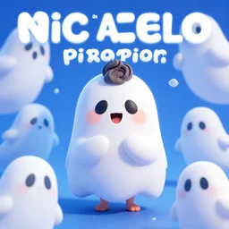 nico di angelo pixar character poster, ghosts theme, cgstation, 3 d model, adorable quirky character design