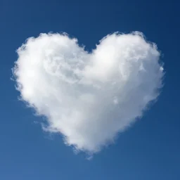 heart shaped clouds, photo