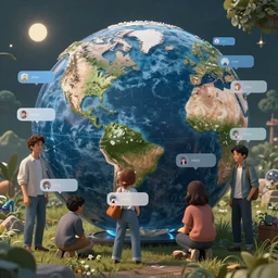 the world if my groupchat was in charge, 4k HD, surrealist