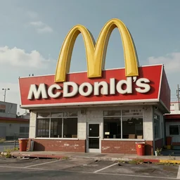 an abandoned mcdonalds, post apocalyptic, highly detailed, artstation, hyper realistic, octane render, 4 k, unreal engine