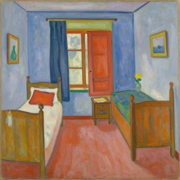 a oil painting of bedroom by henri matisse