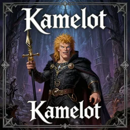 kamelot album cover featuring hank hill, art by stefan heilemann, power metal album cover, gothic fantasy, trending on artstation