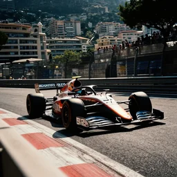 car race overtaking at monaco, 6 0 s, film grain, dramatic lighting, motorsports photography