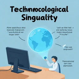 explain like i am five illustration of the concept of technological singularity