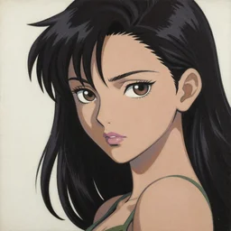 anime zendaya by by Hasui Kawase by Richard Schmid on canvas