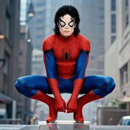 Micheal Jackson in the role of spider man