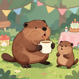 beaver partying