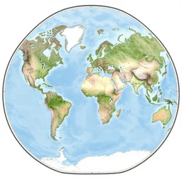 map of the world, mercator projection