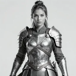 A warrior woman, imposing, by Mandy Jurgens
