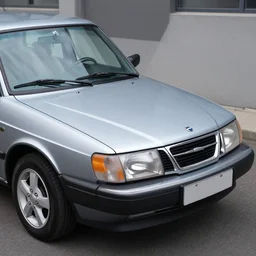 a saab 9 0 0 turned over