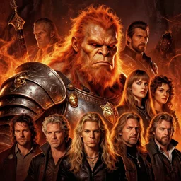 head and shoulders portrait of an armored fire giant, d & d, fantasy, greg rutkowski, frank frazetta, alexandre chaudret, boris vallejo, michael whelan, miro petrov, magali villeneuve, donato giancola