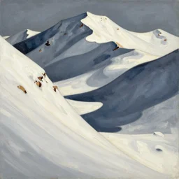 lakeside mountains, by andre derain