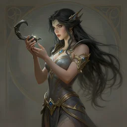 portrait of a female human mage, world of warcraft, humanoid character, beautiful, focused, elegant, art nouveau, dnd, sinuous, fantasy, mystical, magical aesthetics, illustration, photorealistic, soft lighting, unreal engine, matte painting, 4 k,