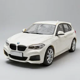 bmw hatchback made of tissue paper, tissue paper art
