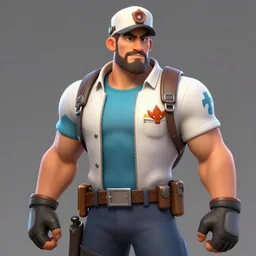 beautiful highly detailed realistic stylized character portrait team fortress 2 medic, detailed character art master portrait, trending on artstation