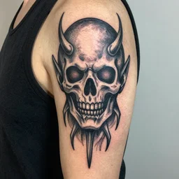 aggrogoth styled tattoo