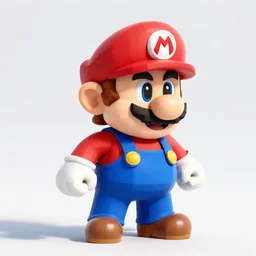 low poly mario