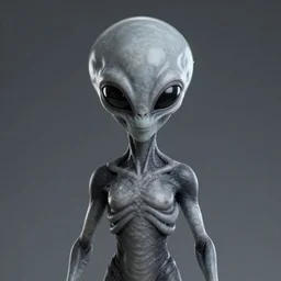 A sinister grey space alien, official portrait