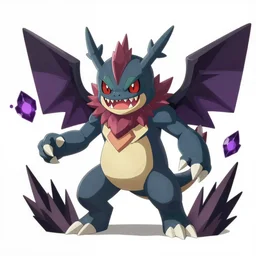 cthulu psychic / dark type Pokémon, Ken sugimori art, original 151