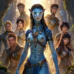 highly detailed portrait of beautiful goddess in avatar, stephen bliss, unreal engine, fantasy art by greg rutkowski, loish, rhads, ferdinand knab, makoto shinkai and lois van baarle, ilya kuvshinov, rossdraws, tom bagshaw, global illumination, radiant light, detailed and intricate environment
