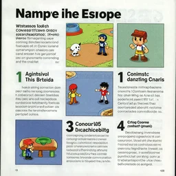 page to introduce the game, nintendo magazine, 1 9 9 0.