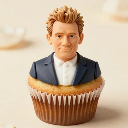 cupcake that looks like gordon ramsay