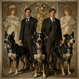 film still, humanoid dogs are detectives in a 4 0 s noir film, deep focus, d & d, fantasy, intricate, elegant, highly detailed, digital painting, artstation, concept art, matte, sharp focus, illustration, hearthstone, art by artgerm and greg rutkowski and alphonse mucha.