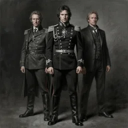 painting of john oliver with adam driver, john oliver, adam driver, stoic, full body, military uniform, fantasy, intricate, elegant, beautiful, highly detailed, charcoal, centered, dark, smokey, digital painting, concept art, smooth, sharp focus, illustration, art by artgerm, art by greg rutkowski, art by alphonse mucha