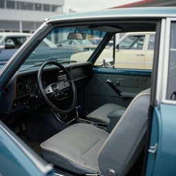 1980 GNX Bronco, inside of an auto dealership, ektachrome photograph, volumetric lighting, f8 aperture, cinematic Eastman 5384 film