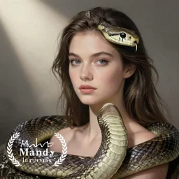 Portrait of an elegant snake by Mandy Jurgens