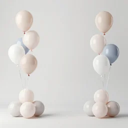 birthday party with plenty of balloons