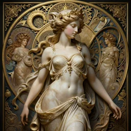 Aphrodite, intricate, highly detailed, digital painting, artstation, concept art, smooth, sharp focus, illustration, Unreal Engine 5, 8K, art by artgerm and greg rutkowski and alphonse mucha