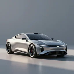 ultra modern eldorado biarritz cadillac detailed intricate digital illustration, concept car, sharp, smooth, editorial photograph, sleek design, electric vehicle, simple composition with blank background and sharp focus