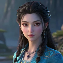 katara from avatar, close - up portrait, intricate, elegant, volumetric lighting, scenery, digital painting, highly detailed, artstation, sharp focus, illustration, concept art, ruan jia, steve mccurry