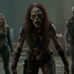 film still of zombie zombie Ebony Maw as a zombie in new avengers movie, 4k
