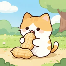peanut the cat is mega floomfed out in the hot sunny weather.