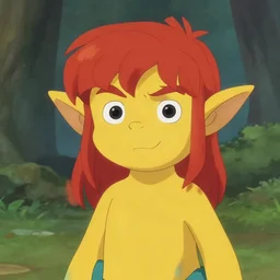 yellow elf guy with red hair
