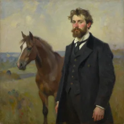 a painting in the style of philip wilson steer and in the style of greg rutkowski.