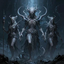 ancient eldritch gods, beautifully detailed, smooth, epic, cinematic lighting, 4 k, illustration, cosmic horror, lovecraft, by andree wallin