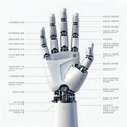 parts diagram of a cybernetic hand with all parts labeled, intricate and detailed assembly drawing of a cybernetic hand 🤚, symmetrical fine details, jaw dropping details, fantasy concept art, hyper realistic illustration, 8 k, artstation
