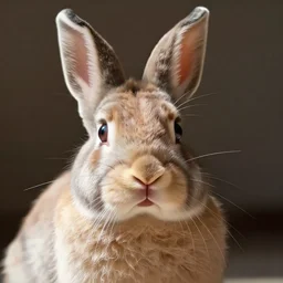 rabbit with the face of a cat