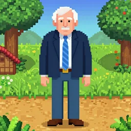 Bernie Sanders in Stardew Valley 4k