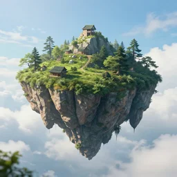 whatever, fantasy artwork, very very very beautiful scenery, hanging island floating in the sky, hd, hdr, ue 5, ue 6, unreal engine 5, cinematic 4 k wallpaper, 8 k, ultra detailed, high resolution, artstation, award winning