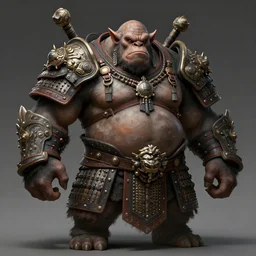 ! dream ogre, fat belly and bulky body, full body concept, ogre head, wearing mongolian tribal ornamented armor, sharp focus, hyperdetailed, beksinski, ruan jia, lois van baarle, dark soul concept art, by peter mohrbacker. by greg rutkowski