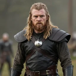 jarred Higgins in Vikings very detailed 4k quality super realistic