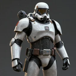 CGI Concept Art of a combine jet trooper from Half Life intimidating enforcer, photorealistic, intricate detail, finely detailed, small details, extra detail, hyper detail, symmetrical, high resolution, 3D, PBR, path tracing, volumetric lighting, octane render, path tracing, 8k, 3-point perspective, unreal engine 5, DAZ, IMAX quality, polished, photoshopped n-9