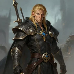 fantasy character art, drizzt do\'urden, portrait, trending on artstation
